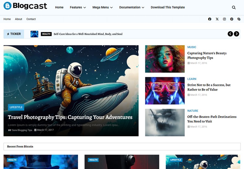 Blogcast Blogger Template