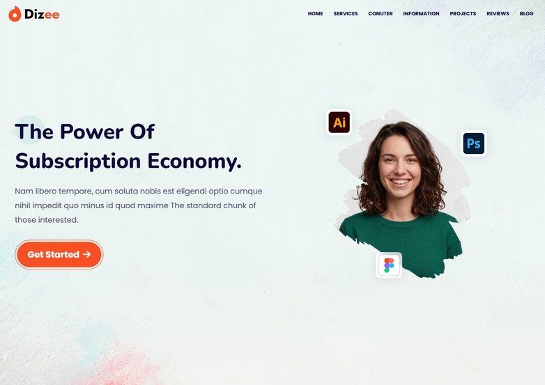 Dizee Blogger Template