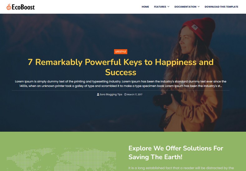EcoBoost Blogger Template