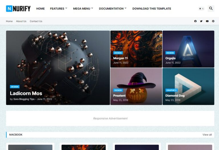 Nurify Blogger Template