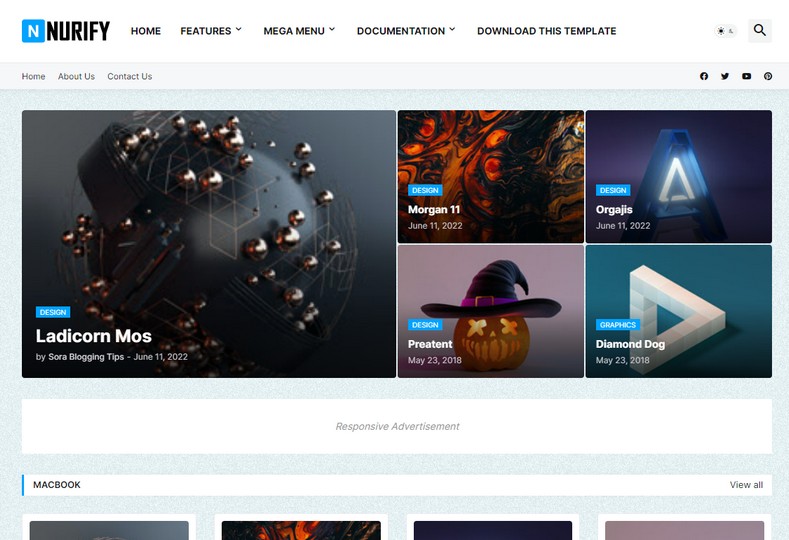 Nurify Blogger Template