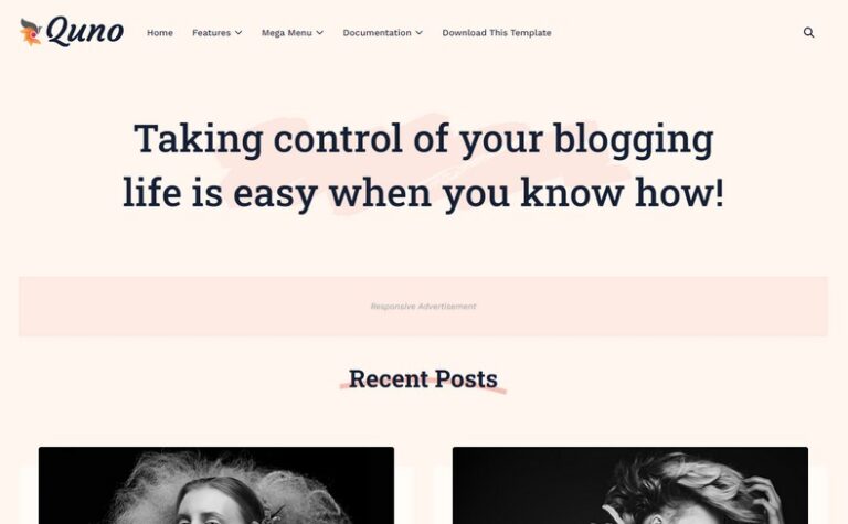 Quno Blogger Template