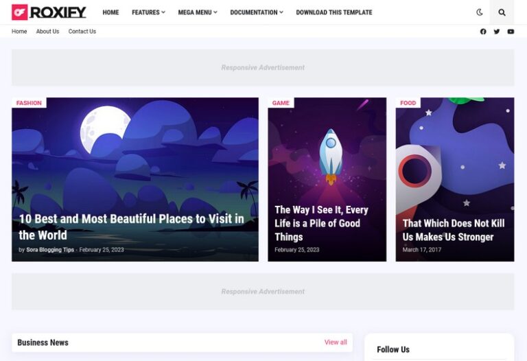 Roxify Blogger Template