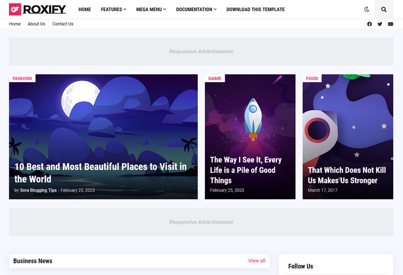 Roxify Blogger Template