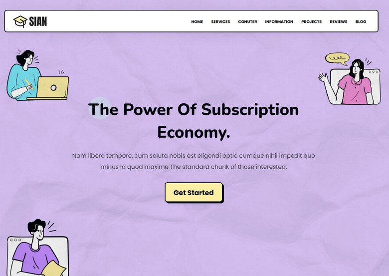 Sian Blogger Template