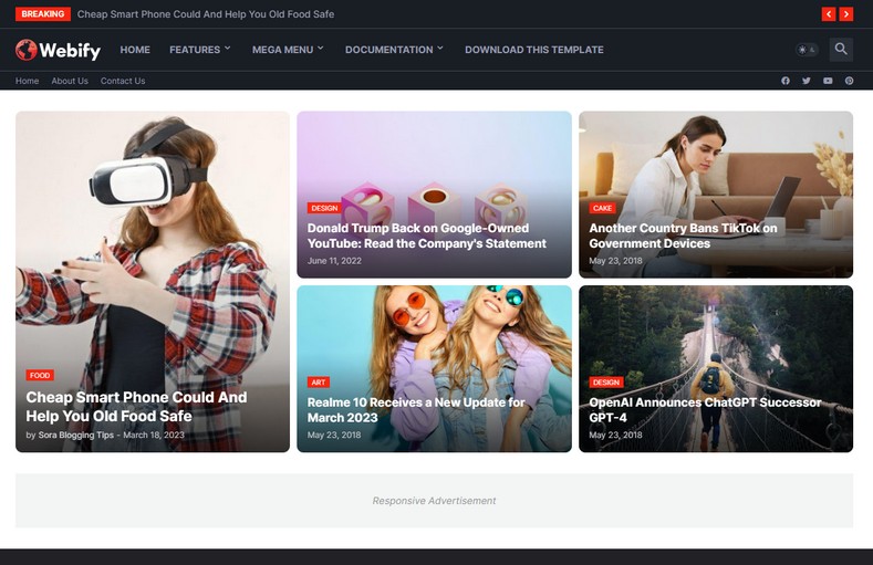 Webify Blogger Template