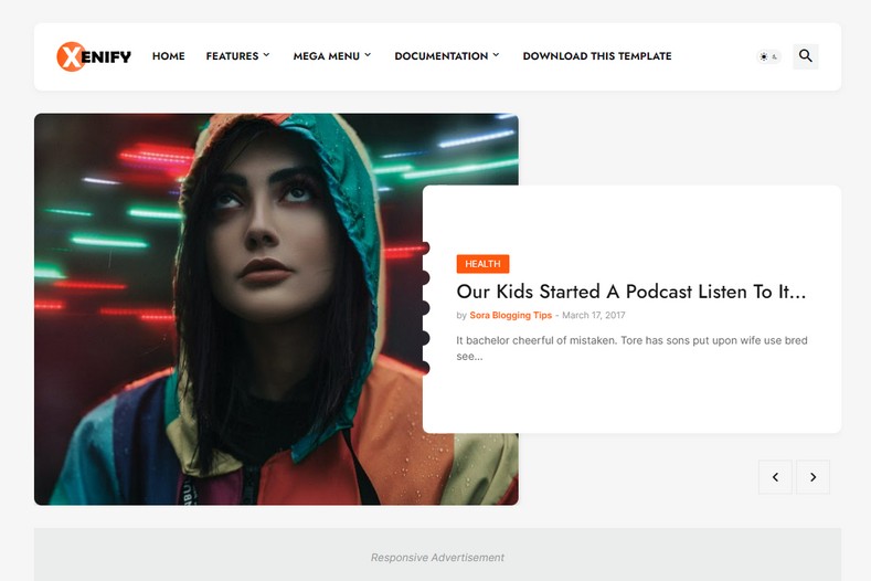 Xenify Blogger Template