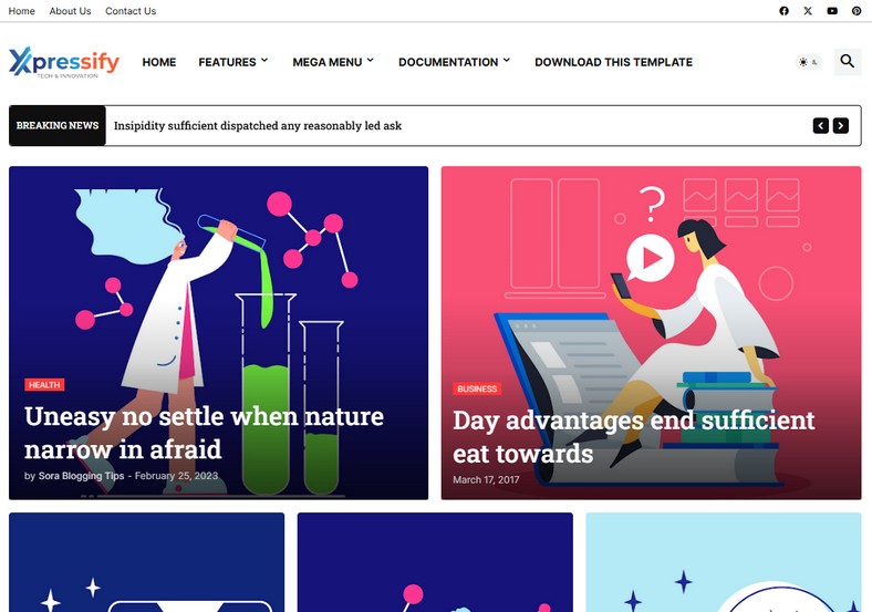 Xpressify Blogger Template